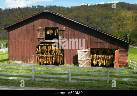 Tabak Scheune Valle Crucis North Carolina U S A Stockfoto