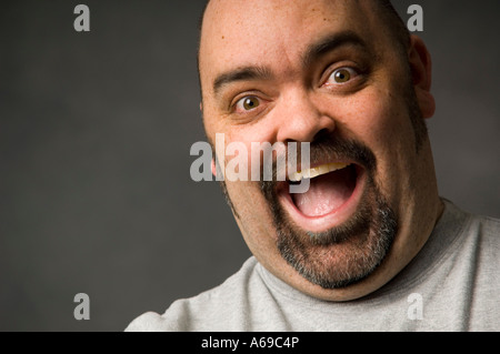 Sehr glücklich lächelnde Menschen. Stockfoto