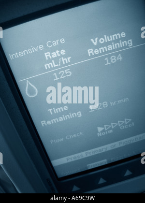 Nahaufnahme der Krankenhaus-Monitor. Stockfoto