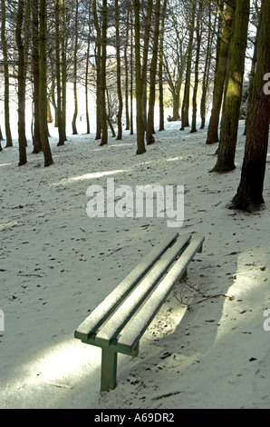 Bank am Parkhall Landschaft Park Stockfoto