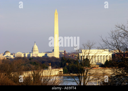 Skyline von Washington DC Washington DC USA Stockfoto