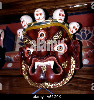 Bhutan Thimpu Handwerk Tsechu Festivals Maske Stockfoto