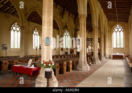 UK Norfolk Broads Tunstead Saint Marys Church Interieur Stockfoto