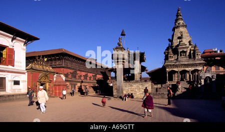 Nepal Bhaktapur Durbar square Stockfoto