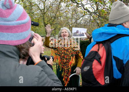 Speakers Corner im Hyde Park London UK Stockfoto