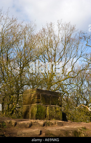 Website des Armada Beacon an Alderley Edge in Cheshire Stockfoto