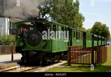 Chiemseebahn in Prien Stock-Hafen, Chiemsee, Bayern, Deutschland, 2006. Stockfoto