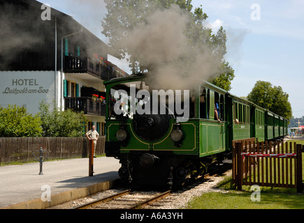 Chiemseebahn in Prien Stock-Hafen, Chiemsee, Bayern, Deutschland, 2006. Stockfoto