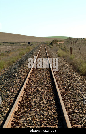 Bahnlinien in Südafrika RSA zu verfolgen Stockfoto