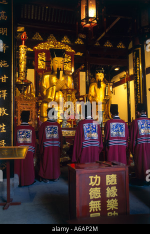 China, Shanghai, Yu-Garten (Yu Yuan) und Basar, Stadt Gottes Tempel, Stockfoto