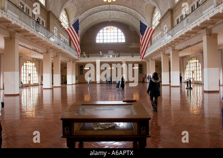 Die große Halle, Ellis Island Immigration Museum New York City-NY-USA Stockfoto