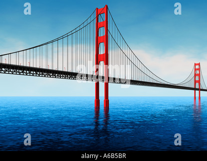 Golden Gate Bridge San Francisco USA Vereinigte Staaten von Amerika Stockfoto