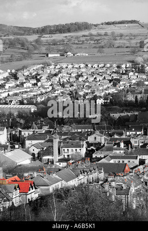 Stadtbild ländlichen Landschaft Häuser dicht Stockfoto