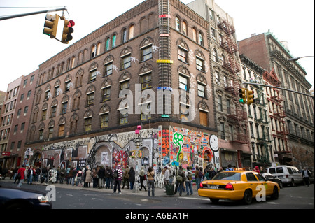 Straßenkunst auf 11 Spring Street in New York City USA Dez. 2006 Stockfoto