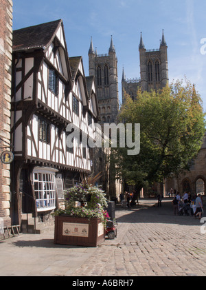 Leigh Pemberton Haus und Kathedrale Lincoln Lincolnshire England Stockfoto