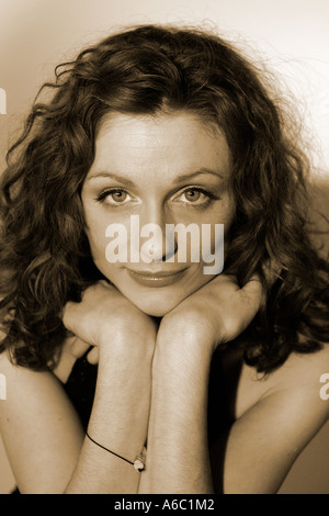 Schöne junge Frau Porträt Stockfoto