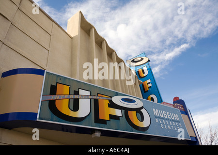 Das UFO Museum and Research Center in Roswell, New Mexico ist die Gegend berühmt für einen angeblichen UFO-Absturz Stockfoto