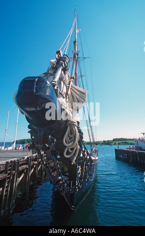 Die berühmten yacht Blue Nose II im Heimathafen Lunenberg Nova Scotia Kanada Stockfoto