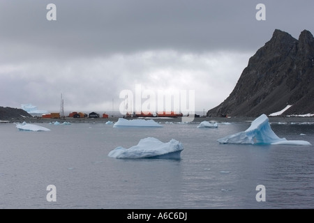 Orcadas argentinischen polar research base Laurie Island South Orkney Inseln Antarktis Januar 2007 Stockfoto