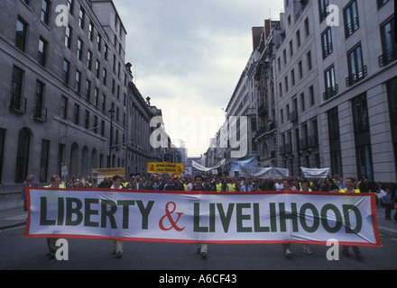 Freiheit und Lebensunterhalt März 22. September 2002 Stockfoto