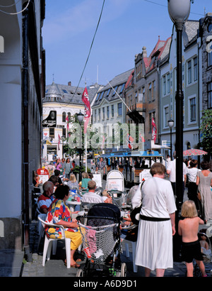 Art Nouveau Stil Gebäude auf Kongensgate, Ålesund, Møre Og Romsdal, Norwegen. Stockfoto