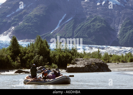 Alaska Southeast Tatshenshini River Raft River Walker Gletscher Stockfoto