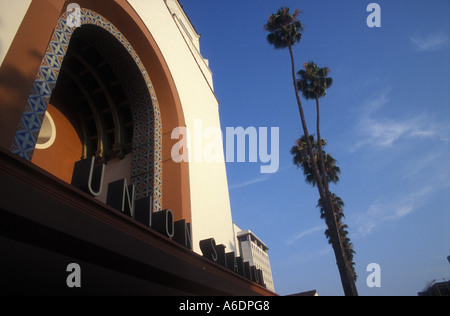 Art-Deco-Eingang zur Union Station in Los Angeles Stockfoto