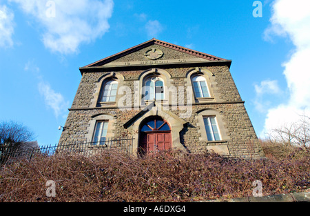 Stillgelegten Hebron Kapelle Cymmer in Afan Tal South Wales Großbritannien datiert 1903 Stockfoto