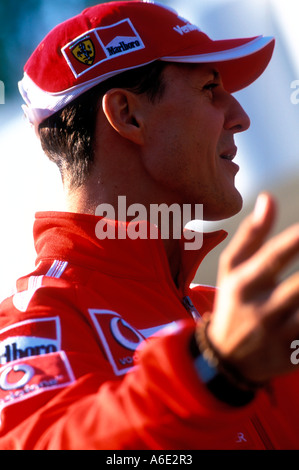 Michael Schumacher Ferrari-Formel-1-Fahrer Stockfoto