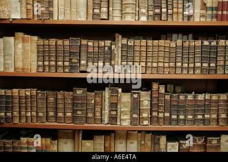 DEU, Bundesrepublik Deutschland, Privatbibliothek in einem Earl Immobilien an der Bergstraße in der Nähe von Heidelberg Stockfoto