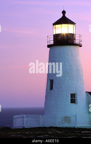 Pemaquid Point Light, Bristol, Maine Stockfoto