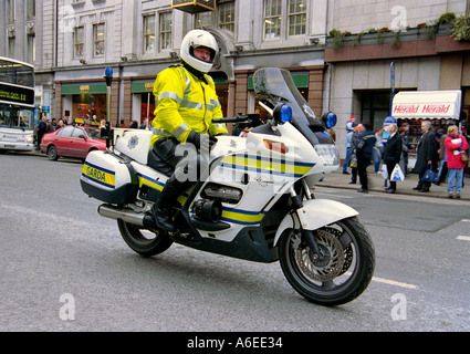 Garda Police Motorradfahrer Irland Stockfoto