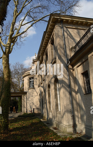 Der Eingang zum Wannsee Villa wo im Januar 1942 Nazi-Funktionäre traf, die finale Lösung die Vernichtung der Juden zu planen Stockfoto