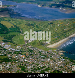 Stadt und Golf Links St Andrews, Schottland-Luftbild Stockfoto