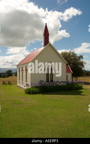 Burnside Kirche Pirinoa, Wairarapa, Nordinsel Neuseeland im Jahre 1875 gebaut Stockfoto