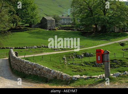 Yockenthwaite Briefkasten In Langstroth Dale, Yorkshire. Stockfoto