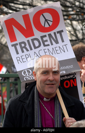 Demonstrationen für Frieden in London Trafalgar square 100 000 Demonstranten 24 2 07 Stockfoto