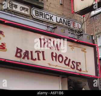 Brick Lane, East End of London, London, England, Großbritannien Stockfoto