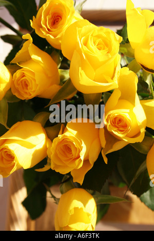 Gelbe Rose Bouquet Stockfoto