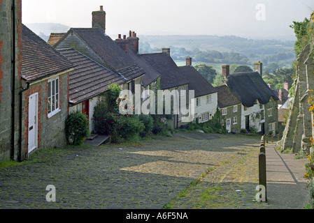 Gold Hill Shaftesbury-Dorset-England Stockfoto
