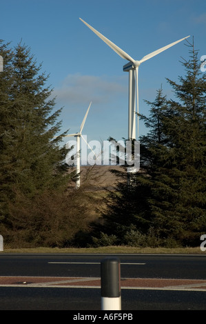 Dun Gesetz Wind Farm Ost Stockfoto