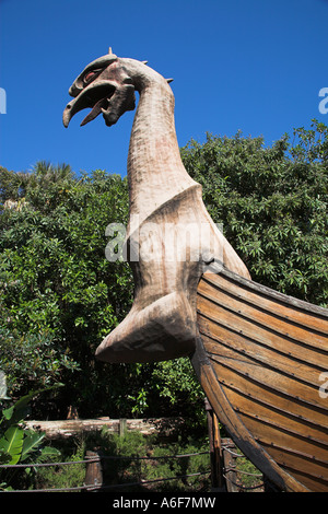 Viking Schiff im norwegischen Teil des World Showcase, EPCOT Center, Disney World, Orlando, Florida, USA Stockfoto