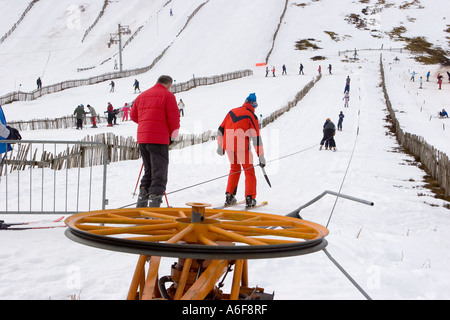 Lect Ski Centre, ein alpines Schneesportgebiet und Resort Tomintoul Road, Aberdeenshire, Schottland, Stockfoto