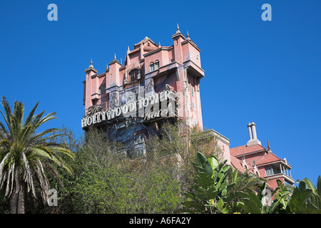 Hollywood Tower Hotel, Sunset Boulevard, Disney MGM Studios, Disneyworld, Orlando, Florida, USA Stockfoto