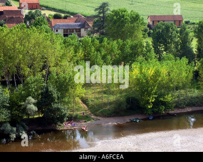 Cingle de Trémolat Fluss Dordogne Frankreich Stockfoto