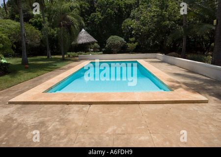 Freibad im Garten Mombasa Kenia öffnen Stockfoto