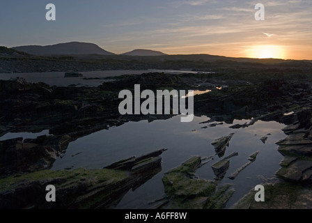 Loughros Punkt Ardara County Donegal Irland Felsenpools und Landschaft des Strandes Stockfoto