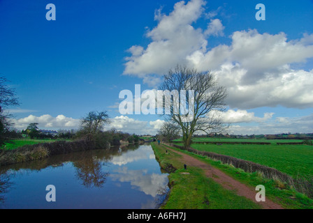 Worcester und Birmingham Kanal Astwood Worcestershire Midlands England uk Stockfoto