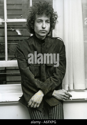 BOB DYLAN im Mayfair Hotel, London, 3 Mai 1966. Foto Tony Gale Stockfoto