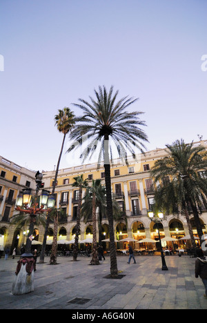 Spanien Barcelona Plaça Reial Plaza Real Stockfoto